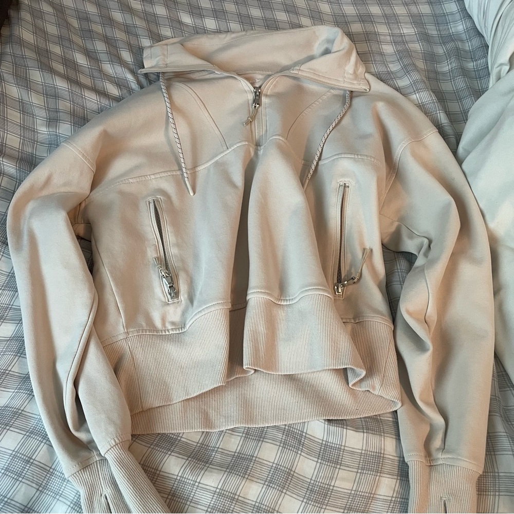 Old Navy Active Cream Fleece Hoodie